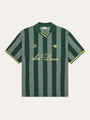 Les Deux Stripe Jacquard Football Jersey