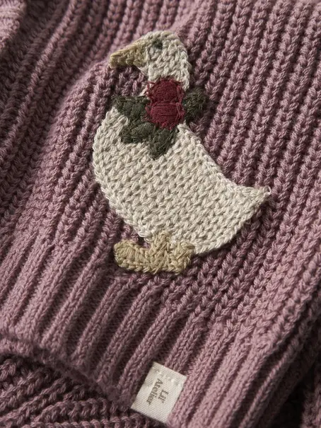 Lil' Atelier NMFEMLEN LAK LS KNIT CARD LIL