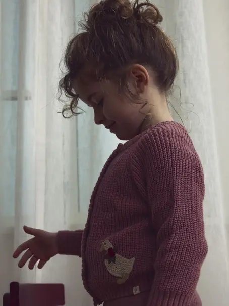 Lil' Atelier NMFEMLEN LAK LS KNIT CARD LIL