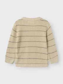 Lil' Atelier NMMEMLEN LS KNIT STRIPES LIL