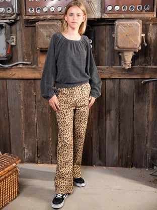 LOOXS 10sixteen 10Sixteen Leopard pants