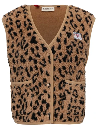 LOOXS Little Little leopard gilet