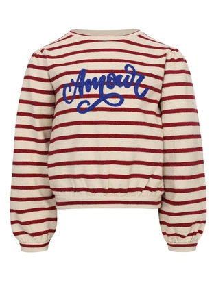 LOOXS Little Little lurex stripe sweater