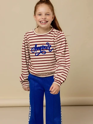 LOOXS Little Little lurex stripe sweater