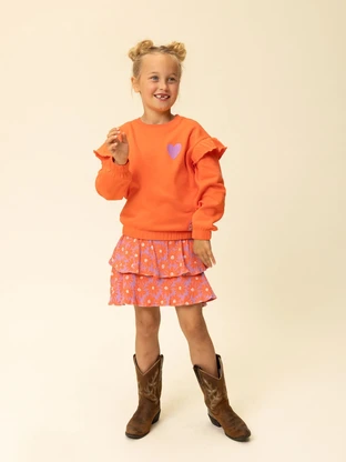 LOOXS Little Little printed crinkle skirt