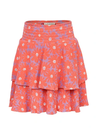 LOOXS Little Little printed crinkle skirt