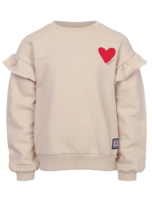 LOOXS Little Little sweater with ruffles