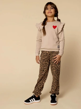 LOOXS Little Little sweater with ruffles