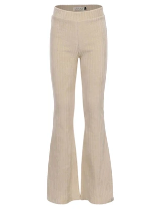 LOOXS Little Little velvet rib flaire pants