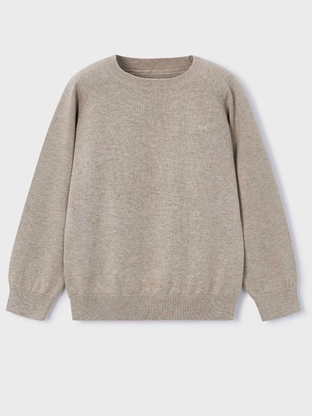 Mayoral Basic cotton jumper w/round