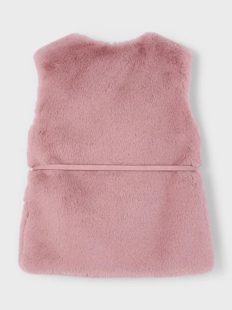 Mayoral Fur vest with belt