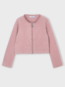 Mayoral Knit faux fur cardigan