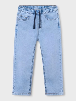 Mayoral Soft denim jogger pants