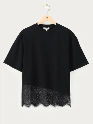 My Jewellery Slanting lace tee