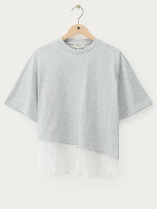 My Jewellery Slanting lace tee