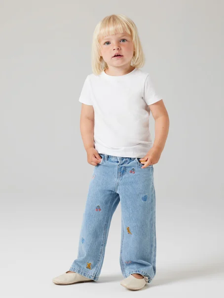 Name It NMFROSE WIDE EMB JEANS 4999-ZA
