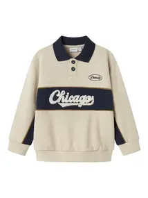 Name It NMMLUCAN LS NREG SWEAT POLO UNB