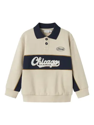 Name It NMMLUCAN LS NREG SWEAT POLO UNB