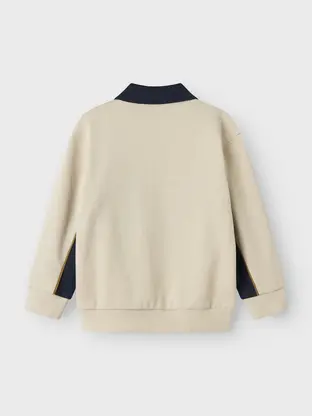 Name It NMMLUCAN LS NREG SWEAT POLO UNB