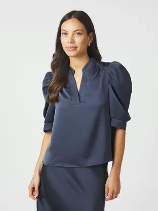 Neo Noir 162590 Roella Heavy Sateen Blouse