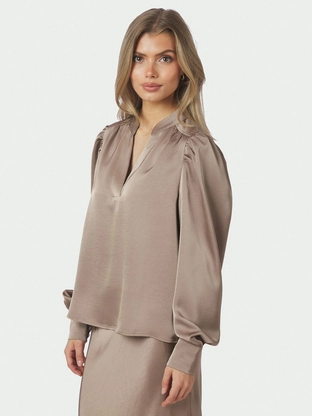 Neo Noir 163769 Rosslyn Heavy Sateen Blouse