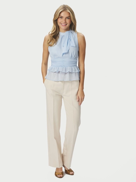 Neo Noir Ansol Solid Chiffon Top