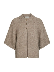 Neo Noir Benuta Fluffy Knit Cardigan