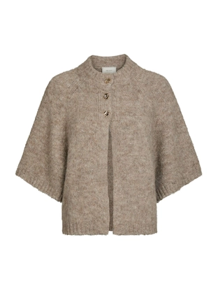 Neo Noir Benuta Fluffy Knit Cardigan