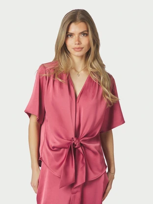 Neo Noir Casadia Heavy Sateen Blouse