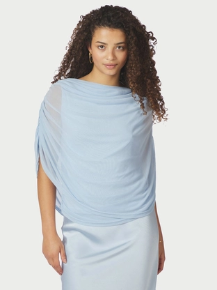 Neo Noir Cottuna Drapy Mesh Top