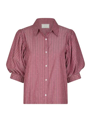 Neo Noir Etta Soft Stripe Stone Shirt