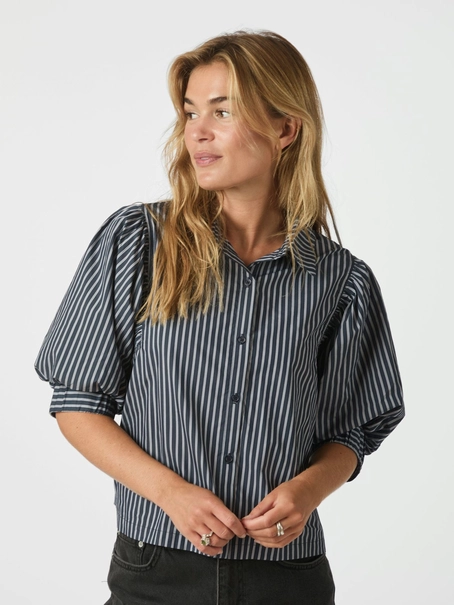 Neo Noir Etta Stripe Shirt