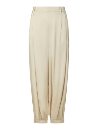 Neo Noir Fayla Drapy Satin Balloon Pants