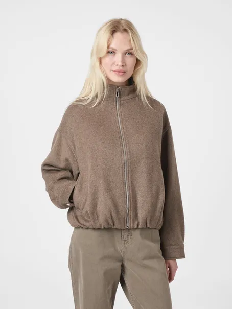 Neo Noir Florine Wool Bomber Jacket