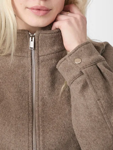 Neo Noir Florine Wool Bomber Jacket