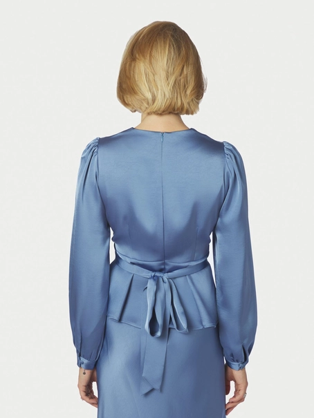 Neo Noir Rista Heavy Sateen Blouse