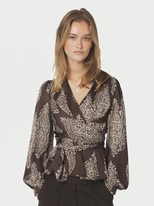 Neo Noir Rista Paisley Drop Blouse