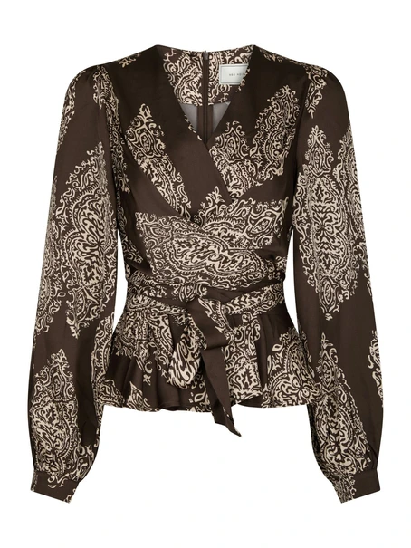 Neo Noir Rista Paisley Drop Blouse