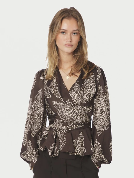Neo Noir Rista Paisley Drop Blouse