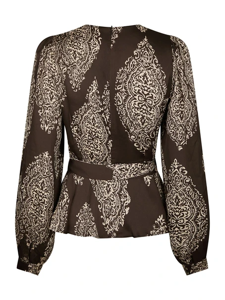 Neo Noir Rista Paisley Drop Blouse
