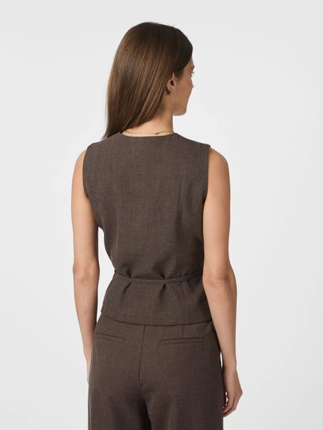 Neo Noir Samara Melange Waistcoat