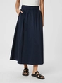 Neo Noir Yara Long Poplin Skirt