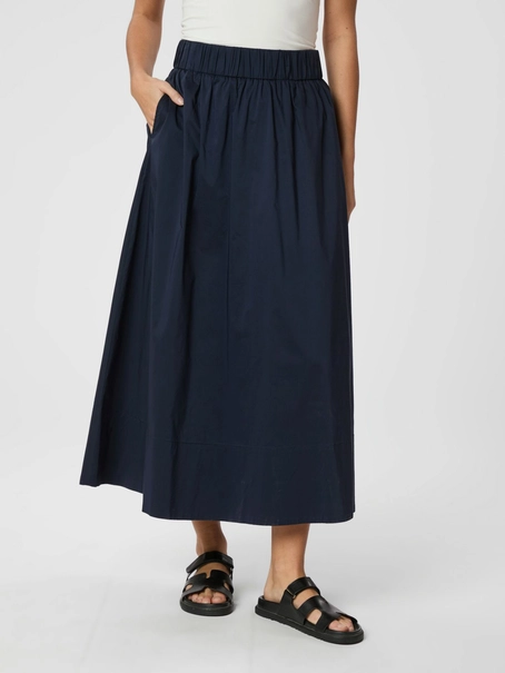 Neo Noir Yara Long Poplin Skirt