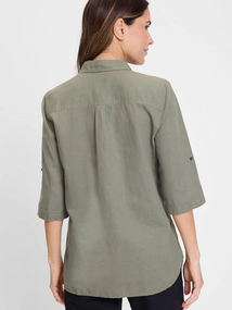 Olsen Blouse Woven Short Sleeves