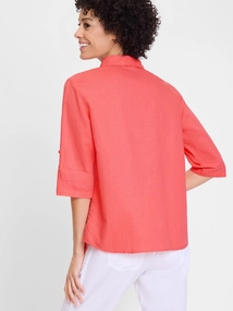 Olsen Blouse Woven Short Sleeves