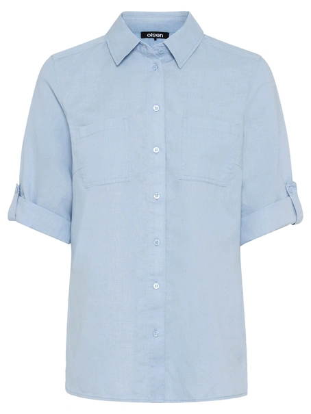 Olsen Blouse Woven Short Sleeves