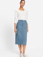 Olsen Skirt Denim Long