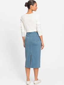 Olsen Skirt Denim Long