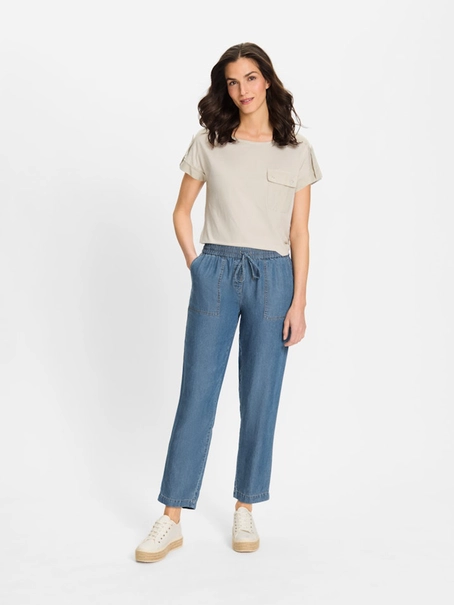 Olsen Trousers Casual Cropped