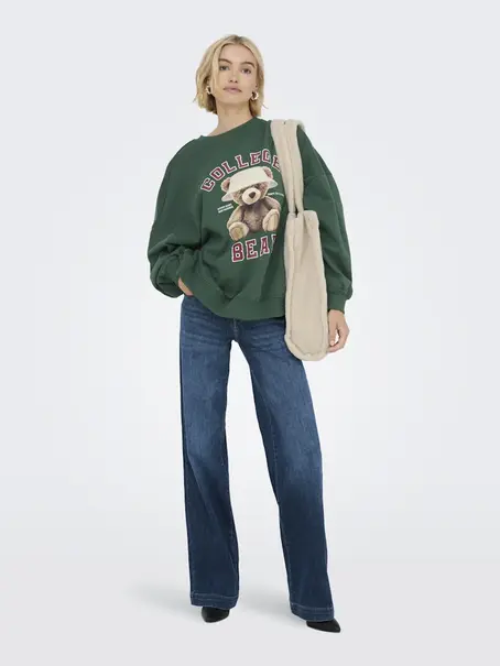 ONLY ONLBILA L/S BEAR O-NECK SWT